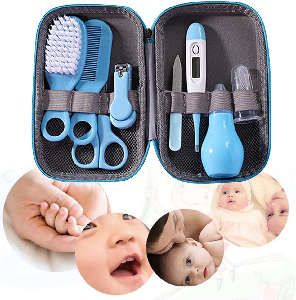 Trousse de Soin et de Toilette Complète pour Bébé (8 Pièces)