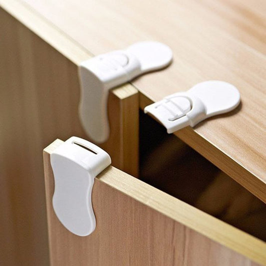 Lot de 5Pcs Serrure Sécurité Verrouillage Armoire Tiroir et Porte Pour Enfant