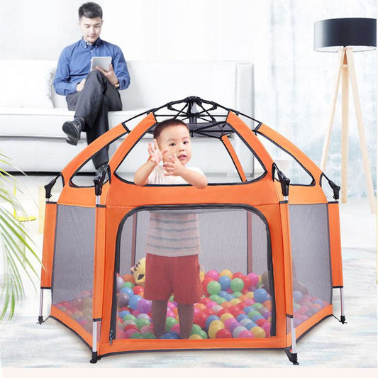 Parc Bébé avec Vision 360° et Porte Zippée - Sécurité et Fun Garantis