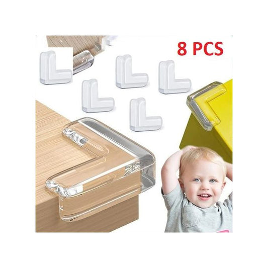 8 Protège-Coins Table Bébé en Silicone : Anti-Collision & Non Toxique