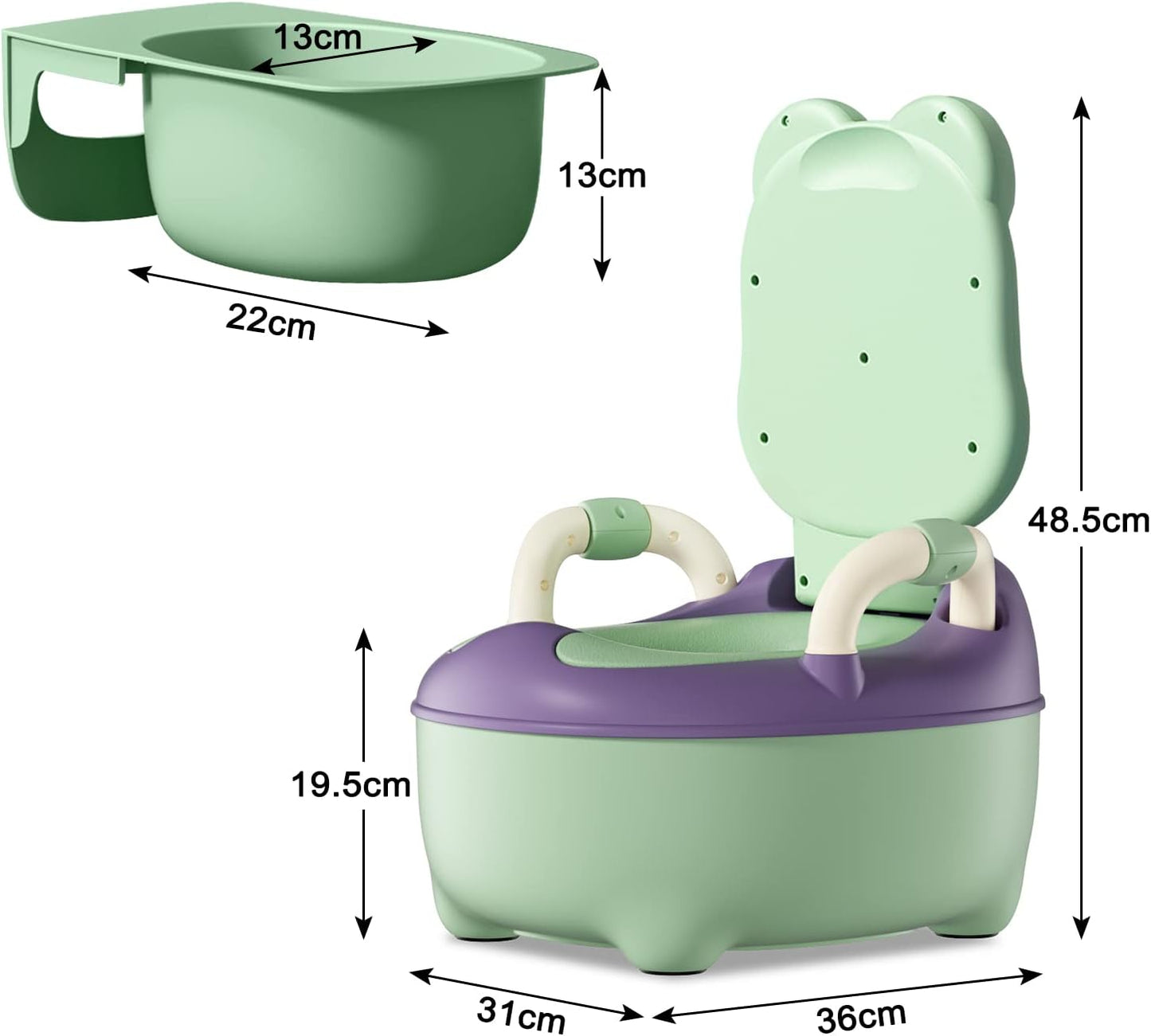Pot d’apprentissage de la Propreté pour enfant avec Brosse de Nettoyage