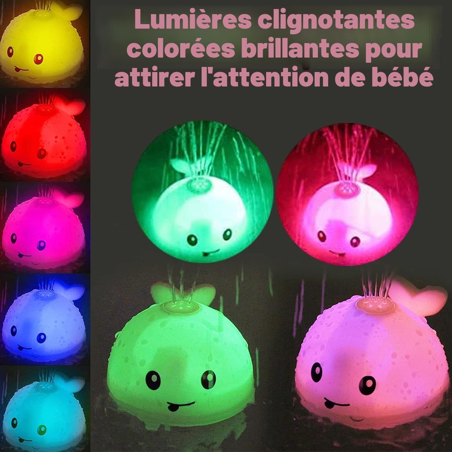 Pack Bain Bébé 2 en 1 – Casque  + Baleine Interactive