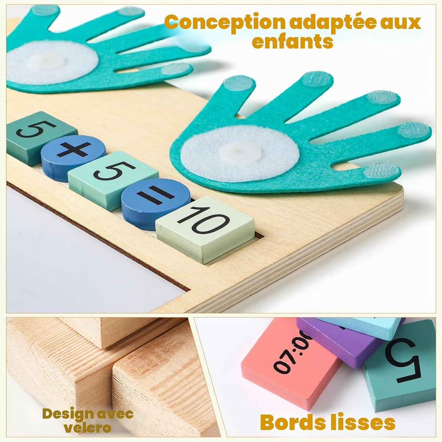 Coffret Montessori – Jeu Éducatif pour Apprendre les Mathématiques