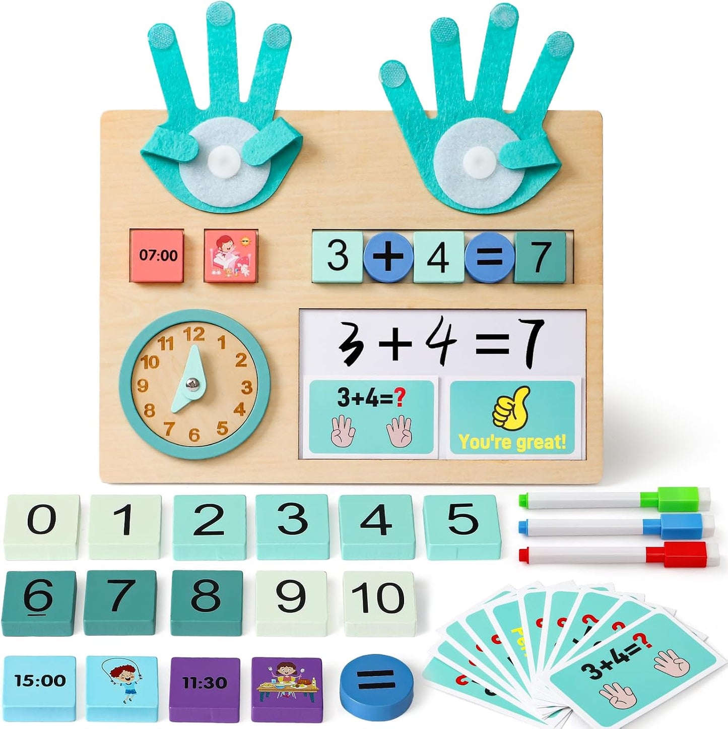 Coffret Montessori – Jeu Éducatif pour Apprendre les Mathématiques