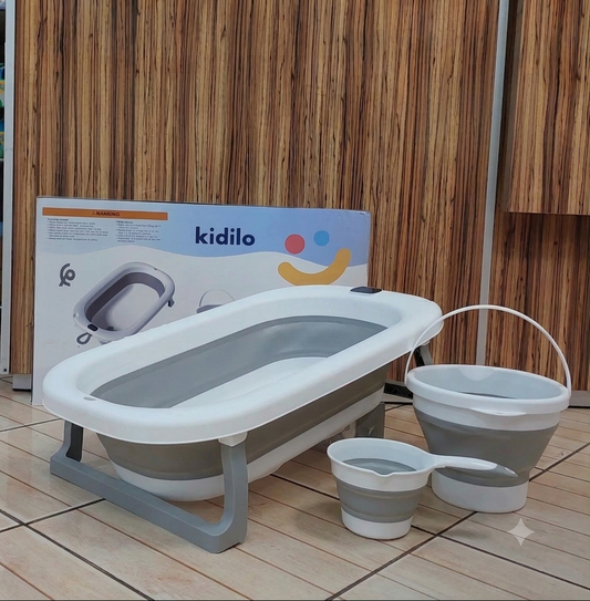Set de Bain Pliable pour Bébé avec Thermomètre Digital & Accessoires 🛁👶