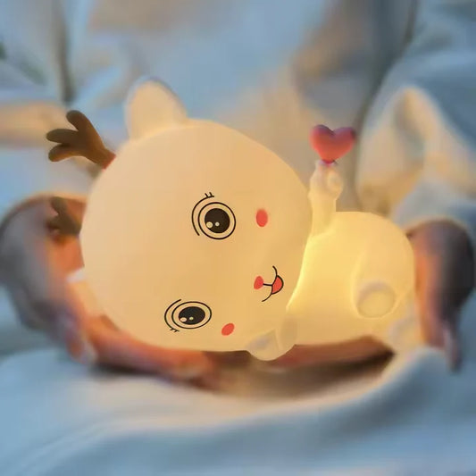 Veilleuse Chaton rechargeable par usb en silicone