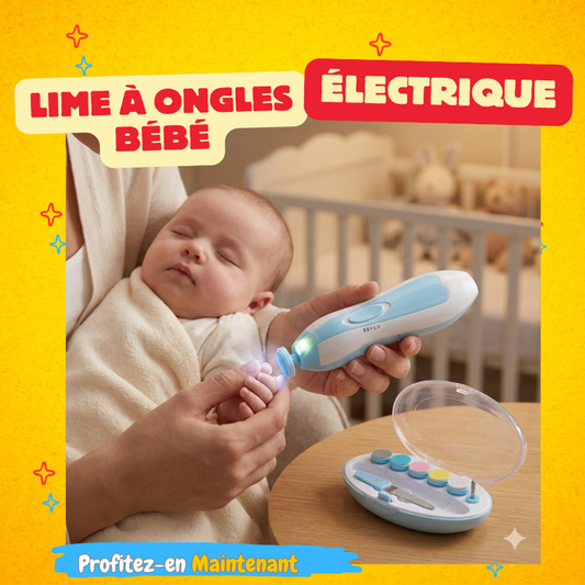 Lime à Ongles Électrique Bébé | Soin Silencieux & Anti-Coupure