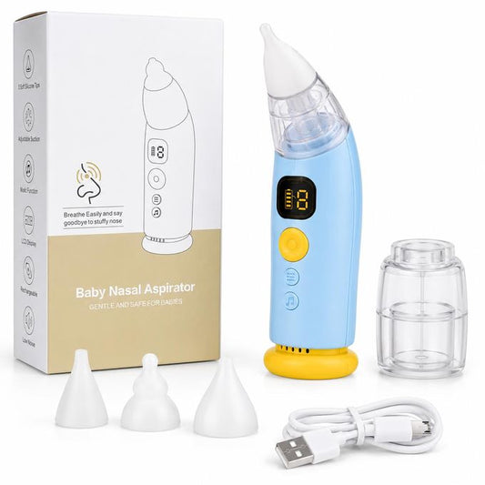 Aspirateur Nasal Électrique et Rechargeable pour Bébé – Confort, Écran LCD & Musique Apaisante