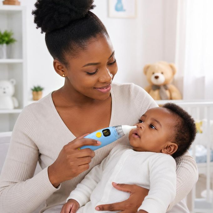 Aspirateur Nasal Électrique et Rechargeable pour Bébé – Confort, Écran LCD & Musique Apaisante