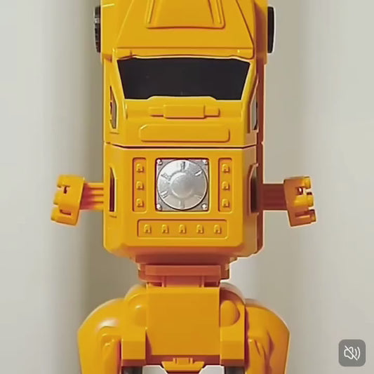 Pack 24 Pièces - Véhicules de Chantier Transformables & Robot Magnétique